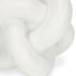 5" White Resin Knot Tabletop Sculpture