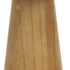 9" Brown And White Wood Hand Painted Mushroom Tabletop Sculpture
