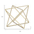 7" Gold Metal Open Geometric Tabletop Sculpture