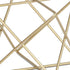 6" Gold Metal Open Geometric Tabletop Sculpture