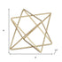 6" Gold Metal Open Geometric Tabletop Sculpture