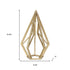 10" Gold Metal Open Geometric Tabletop Sculpture