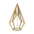 10" Gold Metal Open Geometric Tabletop Sculpture