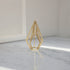 10" Gold Metal Open Geometric Tabletop Sculpture