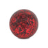 6" Red Paper Mache Hand Painted Orb Decorative Orb