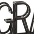 17" Black Metal Grateful Tabletop Sign