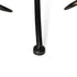 13" Clear And Black Glass And Metal Round Decorative Bowl With Stand