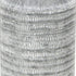 10" Gray Galvanized Metal Geometric Patterned Jug Vase