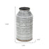10" Gray Galvanized Metal Geometric Patterned Jug Vase