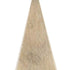 6" Natural Solid Wood Pyramid Decorative Sculpture