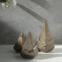 4" Natural Solid Wood Pyramid Decorative Sculpture
