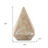 3" Brown Solid Wood Pyramid Decorative Sculpture
