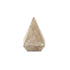 3" Brown Solid Wood Pyramid Decorative Sculpture
