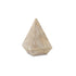 3" Brown Solid Wood Pyramid Decorative Sculpture