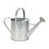 9" Gray Galvanized Metal Decorative Watering Can