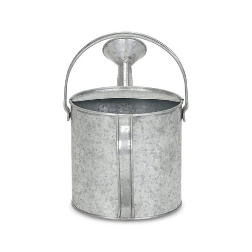 7" Gray Galvanized Metal Decorative Watering Can
