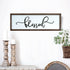 24" X 9" White And Black "Bless", "Stay A While", "Home Sweet Home" Wood Wall Decor