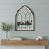 24" X 17" Brown And White Wood Wall Decor