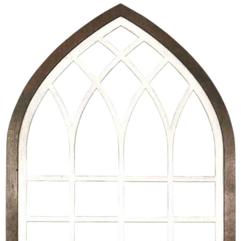 24" X 17" Brown And White Wood Wall Decor