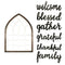 24" X 17" Brown And White Wood Wall Decor