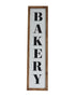 11" X 26" Black Brown And White Reversible Kitchen Wood Hanging Wall Decor