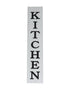 11" X 26" Black Brown And White Reversible Kitchen Wood Hanging Wall Decor