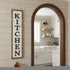 11" X 26" Black Brown And White Reversible Kitchen Wood Hanging Wall Decor