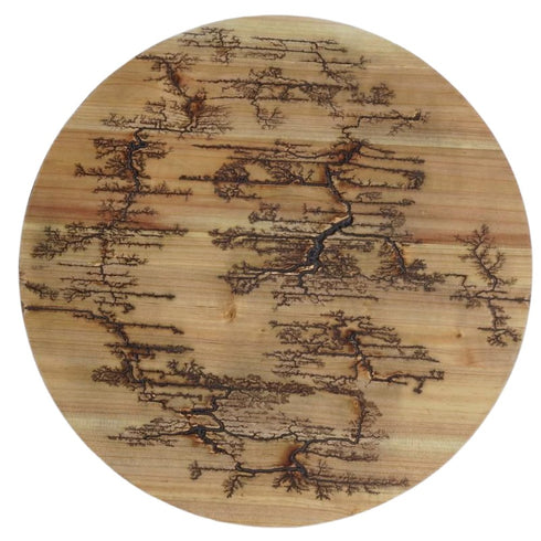 18" X 18" Black And Brown Wood Hanging Wall Decor