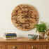 18" X 18" Black And Brown Wood Hanging Wall Decor