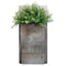 19" X 8" Silver And Green Wood Hanging Wall Decor