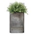 19" X 8" Silver And Green Wood Hanging Wall Decor