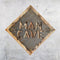 19" X 18" Gray And Natural Man Cave Metal And Wood Wall Decor