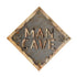 19" X 18" Gray And Natural Man Cave Metal And Wood Wall Decor
