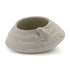 Set of Two Beige Porcelain 1 Ounce Frog Round Pot Planters