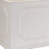 Set of Three White Wood Geometric Rectangular Planter Boxes