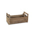 Set of Two Brown Wood 200 Ounce Rectangular Distressed Planter Boxes