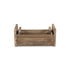 Set of Two Brown Wood 200 Ounce Rectangular Distressed Planter Boxes