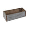Gray Wood 98 Ounce Rectangular Distressed Planter Box