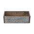 Gray Wood 98 Ounce Rectangular Distressed Planter Box