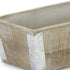 Natural And Silver Metal And Wood 123 Ounce Rectangular Distressed Planter Box