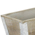 Natural And Silver Metal And Wood 123 Ounce Rectangular Distressed Planter Box
