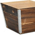 Natural And Silver Metal And Wood 1000 Ounce Square Distressed Planter Box