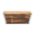 Brown Wood And Metal 700 Ounce Rectangular Distressed Planter Box