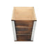 Brown Wood And Metal 700 Ounce Rectangular Distressed Planter Box