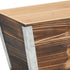 Brown Wood And Metal 700 Ounce Rectangular Distressed Planter Box