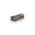 Brown Wood 200 Ounce Rectangular Distressed Planter Box