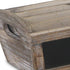 Set of Three Brown Wood 300 Ounce Rectangular Distressed Planter Boxes