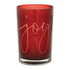Set of Two Red Snowflake Glass Tabletop Votive Candle Holders