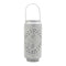 16" Gray Abstract Iron Tabletop Pillar Candle Holder