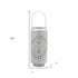 16" Gray Abstract Iron Tabletop Pillar Candle Holder